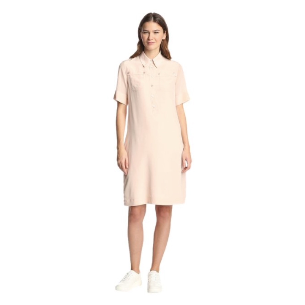 See By Chlo Blush Silk Shirt Work/Office Dress